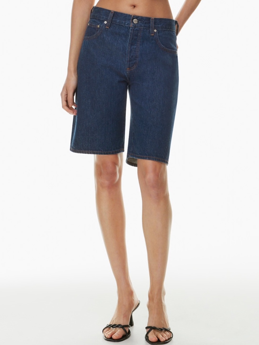Denim Forum 90s Cindy Bermuda Denim Shorts